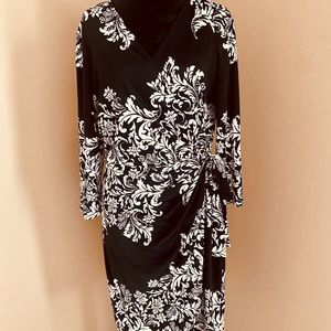 International Concepts Large black & white pullover dress.  Excellent condition